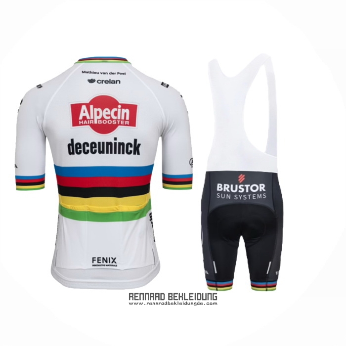 2024 Fahrradbekleidung Alpecin Deceuninck Wei Trikot Kurzarm Und Tragerhose